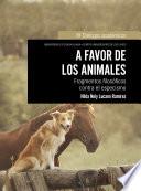 A favor de los animales