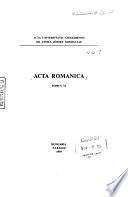 Acta romanica