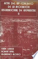 Actas del XIV Congreso de la Asociación Internacional de Hispanistas: Literatura Española siglos XVI y XVII