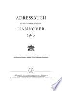 Adreßbuch der Landeshauptstadt Hannover