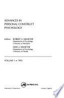 Advances in Personal Construct Psychology