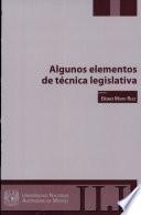 Algunos elementos de técnica legislativa