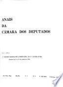 Anais da Cãamara dos Deputados