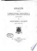 Anales de la literatura española