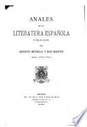 Anales de la literature española