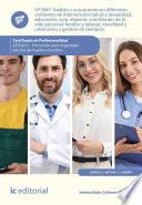Análisis y actuaciones en diferentes contextos de intervención (salud y sexualidad, educación, ocio, deporte, conciliación de la vida personal, familiar y laboral, movilidad y urbanismo y gestión de tiempos). SSCE0212