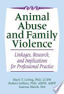 Animal Abuse and Family Violence