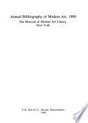 Annual Bibliography of Modern Art