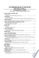 Anthropologie et sociétés