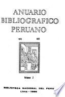 Anuario bibliográfico peruano