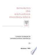 Anuario de estudios medievales