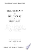 Bibliographie de la philosophie