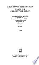Bibliographie der deutschen Sprach- und Literaturwissenschaft
