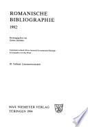 Bibliographie Romane