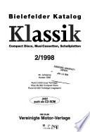 Bielefelder Katalog Schallplatten, Compact Discs, MusiCassetten