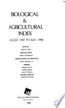 Biological & Agricultural Index