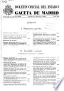 Boletâin oficial del estado: Gaceta de Madrid