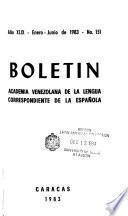 Boletín de la Academia venezolana, correspondiente de la española