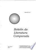 Boletín de literatura comparada