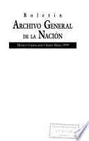 Boletín del Archivo General de la Nación