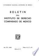 Boletín del Instituto de Derecho Comparado de México