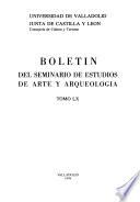 Boletín del Seminario de Estudios de Arte y Arqueología