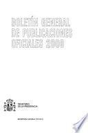 Boletín general de publicaciones oficiales