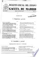 Boletín oficial del estado: Gaceta de Madrid