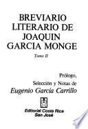 Breviario literario de Joaquín García Monge