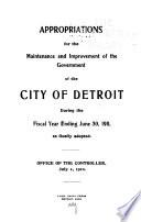 Budget for Maintenance and Improvement Purposes