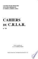 Cahiers du C.R.I.A.R.