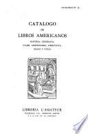 Catalogo de libros americanos