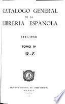 Catálogo general de la librería española, 1931-1950
