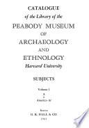 Catalogue: Subjects