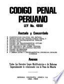 Código penal peruano, Ley no. 4868
