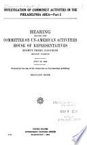 Communist Activities Hearings Before the Committee on Un-American Activities, House of Representatives, Eighty-third Congress, First- Second Session S
