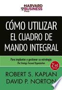 Cómo utilizar el Cuadro de Mando Integral