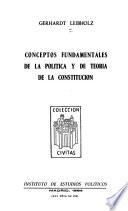 Conceptos fundamentales de la política y de teoría de la Constitución