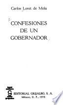 Confesiones de un gobernador