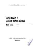 Constitución y derecho constitucional
