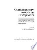 Contemporary American Composers