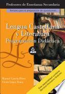 Cuerpo de Profesores de Enseñanza Secundaria. Lengia Y Literatura. Programacion Didactica.e-book.