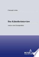 Das Künstlerinterview