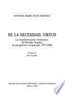 De la necesidad, virtud