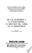 De las academias a la enciclopedia