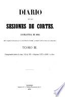 Diario de las sesiones de Cortes, Legislatura de ...