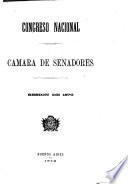 Diario de sesiones de la Cámara de Senadores