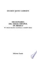 Diccionario del exilio español en México