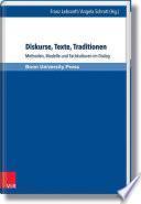 Diskurse, Texte, Traditionen