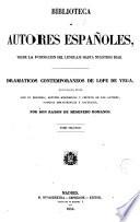 Dramáticos contemporáneos a Lope de Vega, 2